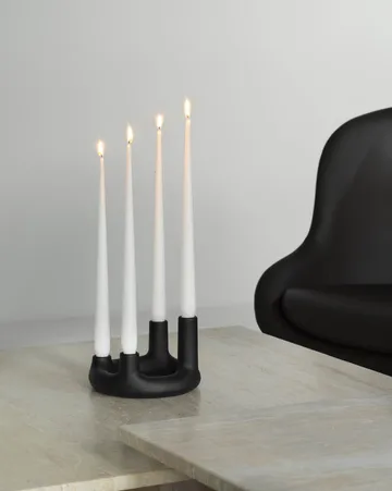 Portavelas Trin - Negro, Ø17,7x11,8 cm - Normann Copenhagen