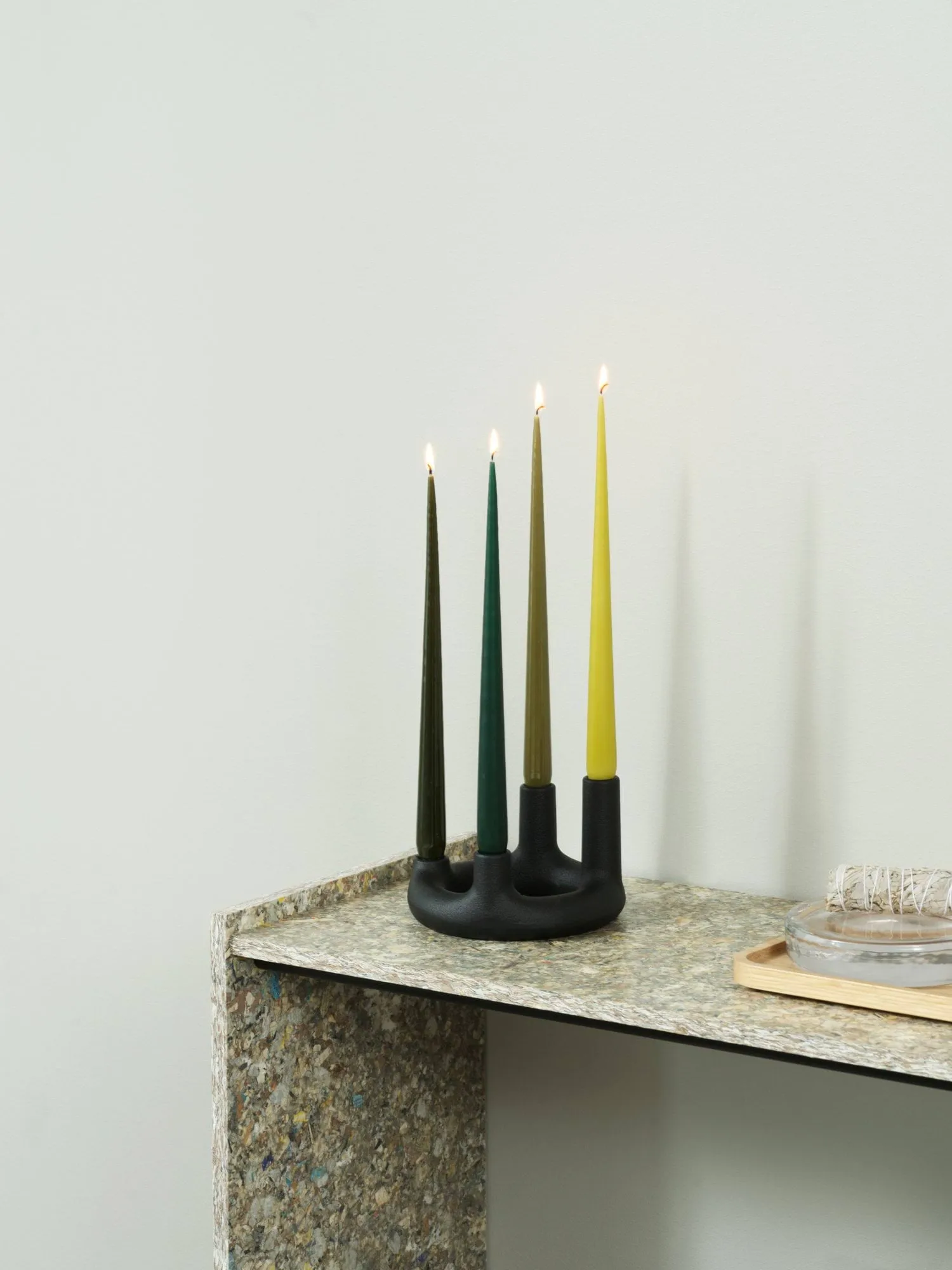 Portavelas Trin, Negro, Ø17,7x11,8 cm Normann Copenhagen