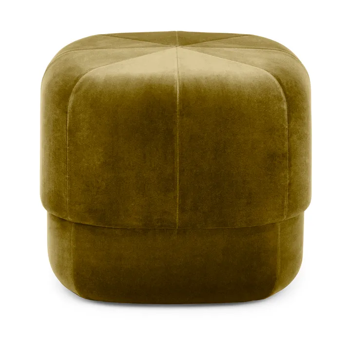 Puf Circus - Velour moss green, small - Normann Copenhagen