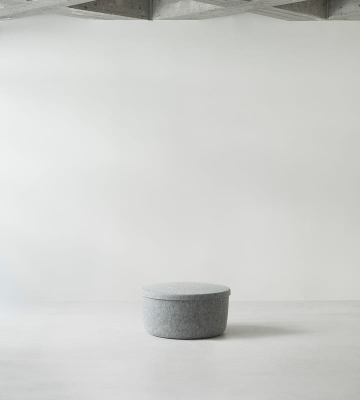 Puf Hide Storage grande, Gris Normann Copenhagen