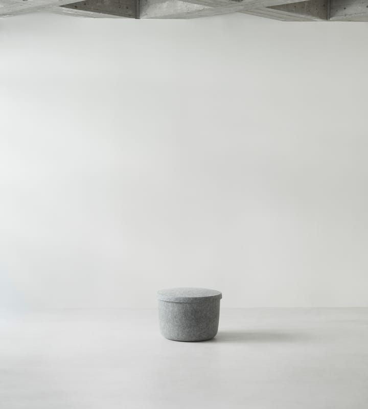 Puf Hide Storage pequeño, Gris Normann Copenhagen