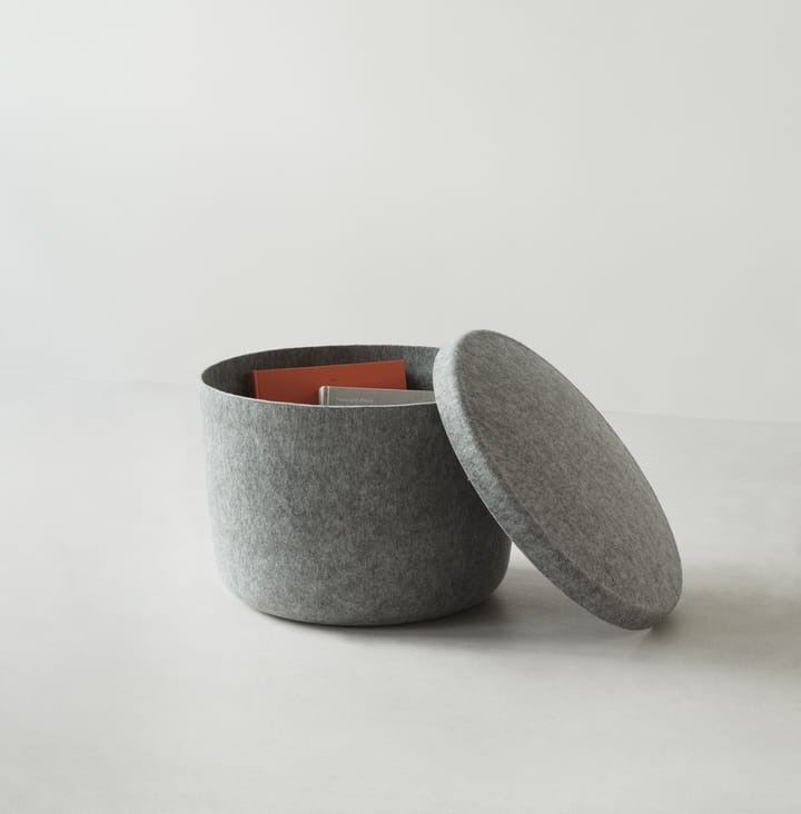 Puf Hide Storage pequeño, Gris Normann Copenhagen