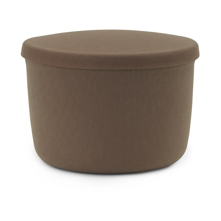 Normann Copenhagen Puf Hide Storage pequeño Marrón | Decoración & Diseño Nórdico | Pufs | Marrón
