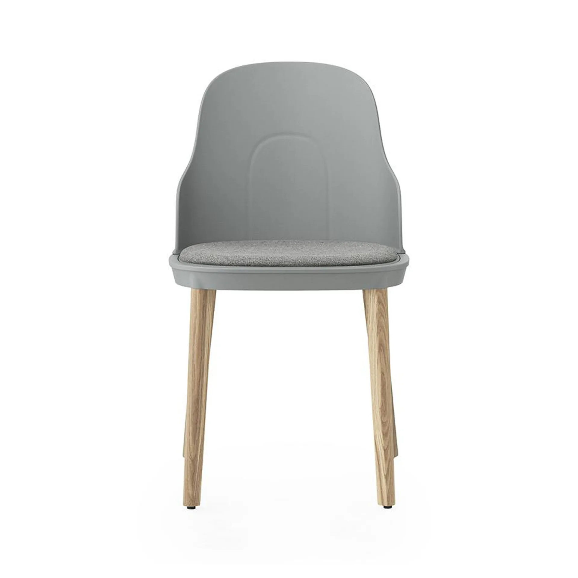 Silla Allez con cojín y patas de roble, Grey Normann Copenhagen