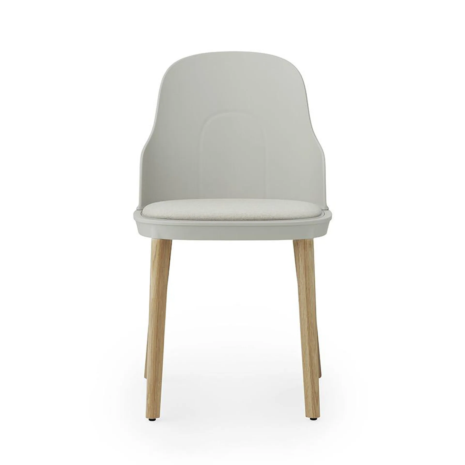 Silla Allez con cojín y patas de roble, Warm Grey Normann Copenhagen