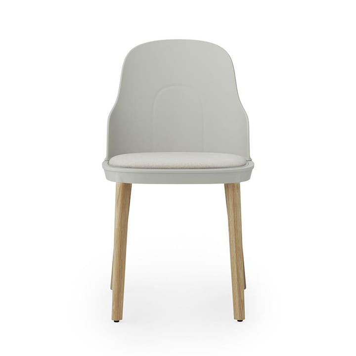 Silla Allez con cojín y patas de roble - Warm Grey - Normann Copenhagen