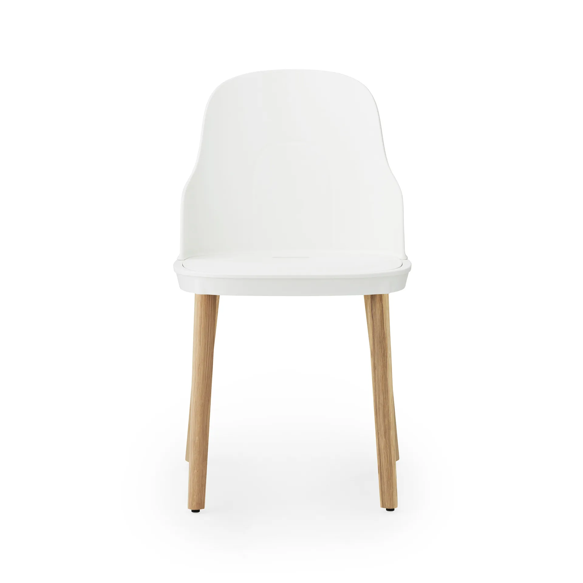 Silla Allez con patas de roble, blanco-roble Normann Copenhagen