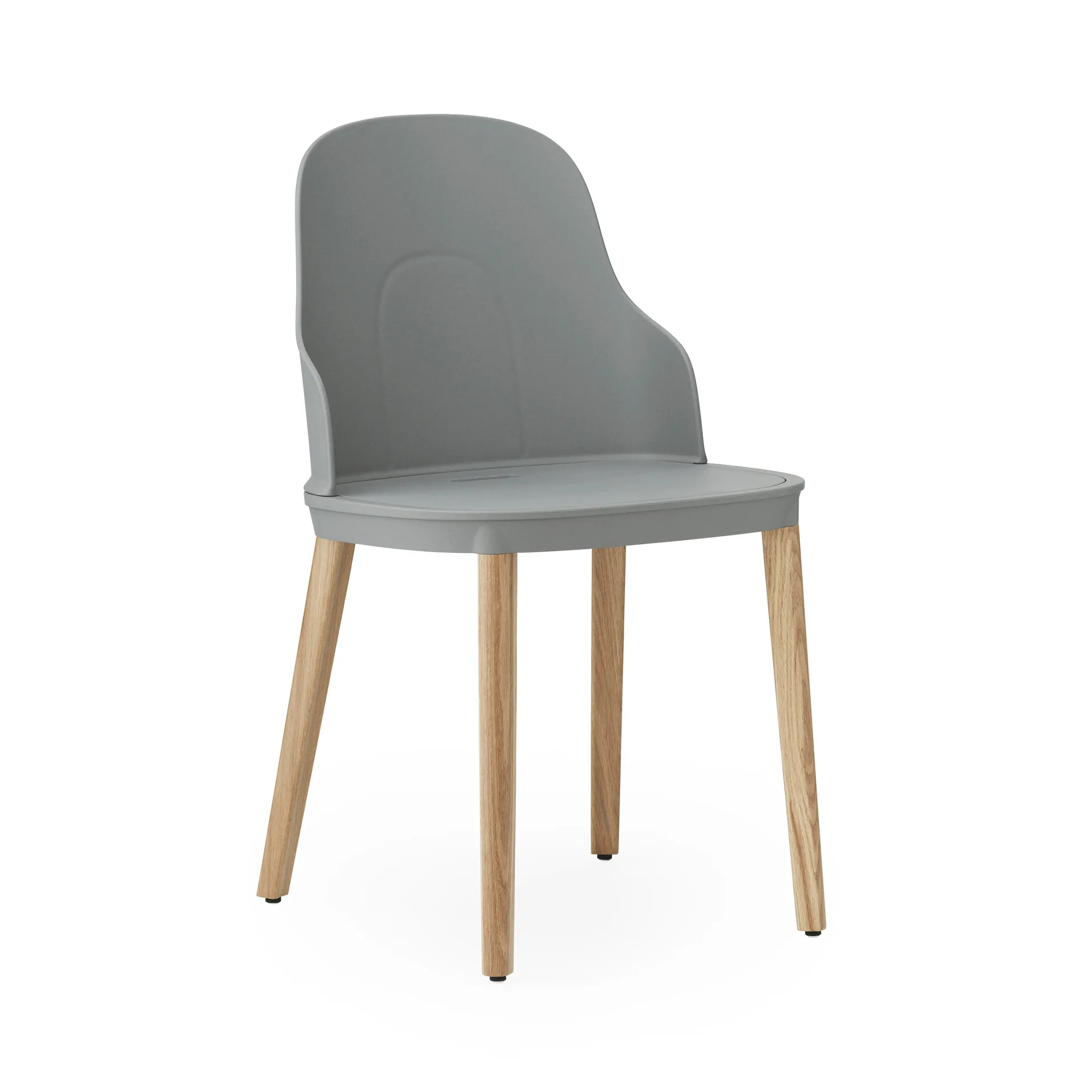 Silla Allez con patas de roble, gris-roble Normann Copenhagen