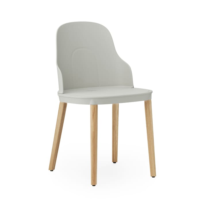 Silla Allez con patas de roble - Warm Grey-roble - Normann Copenhagen