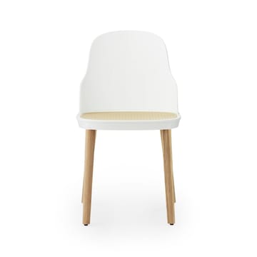 Silla Allez molded wicker - blanco-roble - Normann Copenhagen