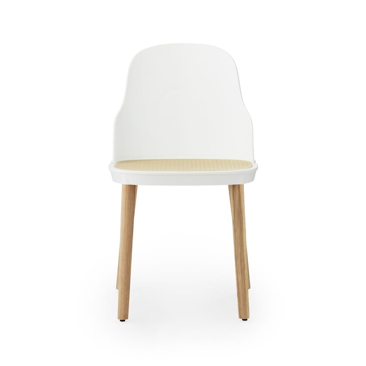 Silla Allez molded wicker, blanco-roble Normann Copenhagen