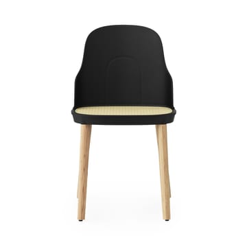 Silla Allez molded wicker - negro-roble - Normann Copenhagen