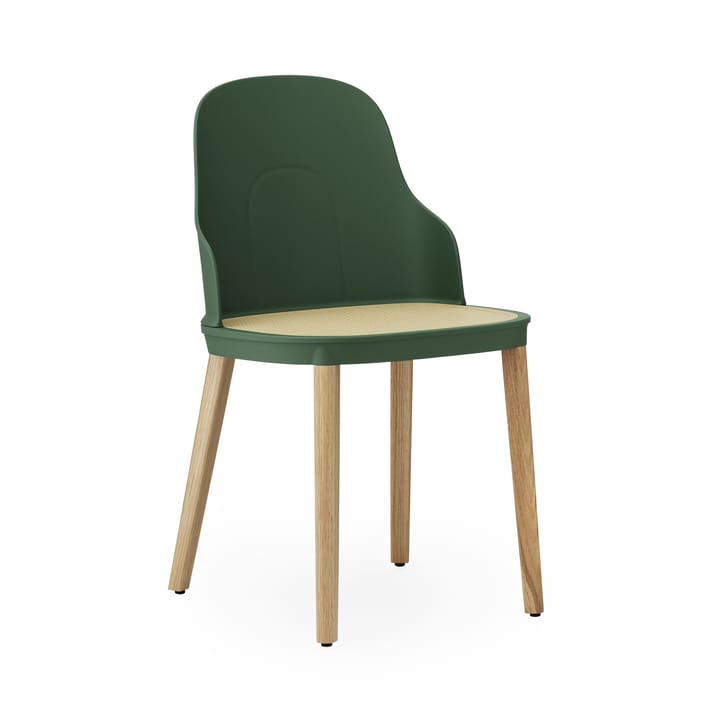 Silla Allez molded wicker - Park green-roble - Normann Copenhagen