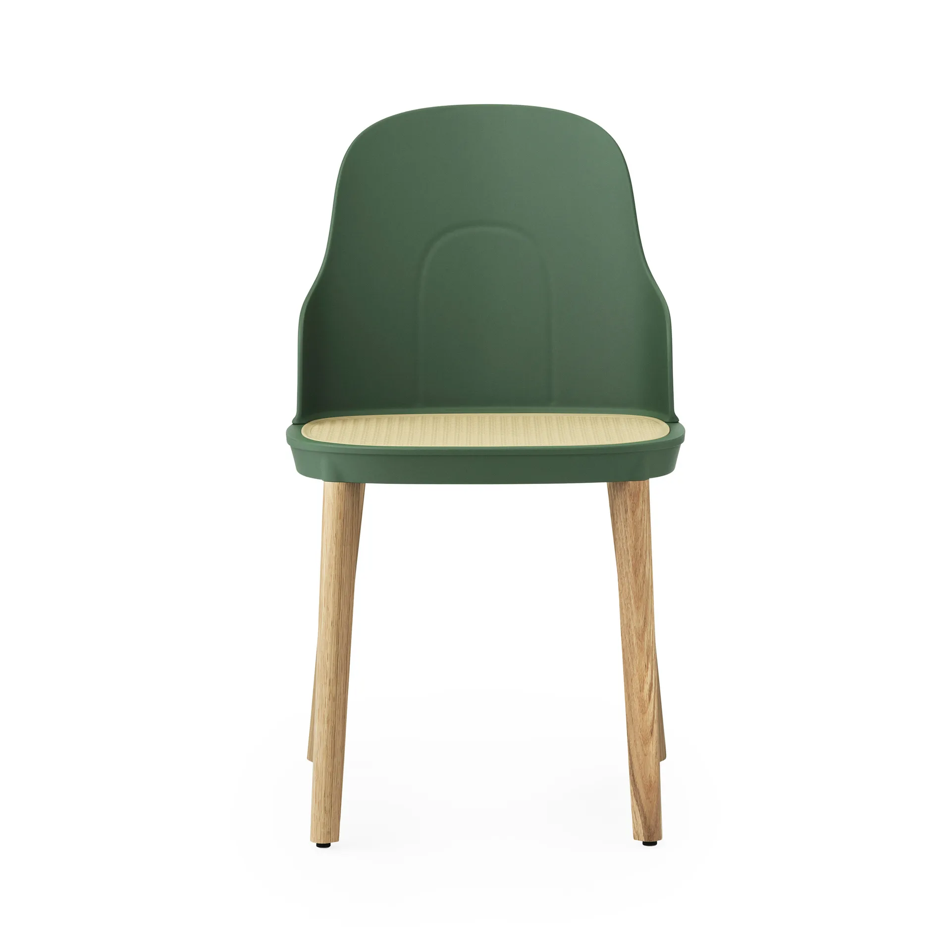 Silla Allez molded wicker, Park green-roble Normann Copenhagen