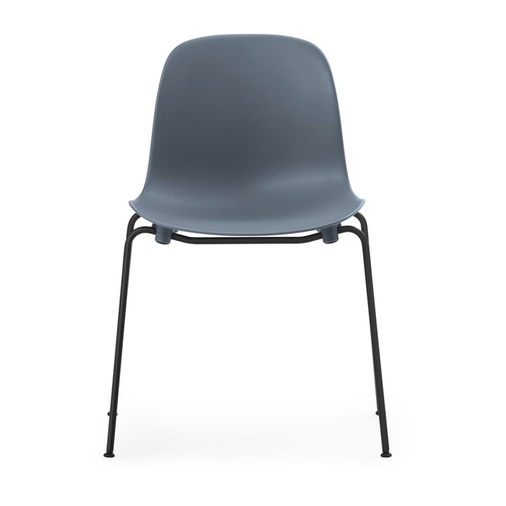 Silla apilable Form Chair con patas negras pack de 2 unidades, Azul - undefined - Normann Copenhagen