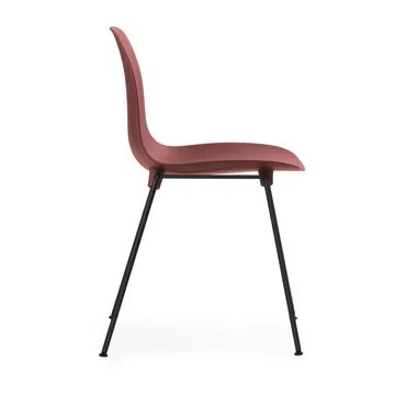 Silla apilable Form Chair con patas negras pack de 2 unidades, Rojo - Normann Copenhagen