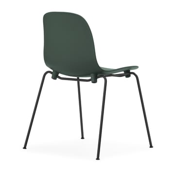 Silla apilable Form Chair con patas negras pack de 2 unidades, Verde - undefined - Normann Copenhagen