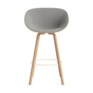 Silla asiento tapizado Mat 75 cm - Remix 133-hemp-beech-cream steel - Normann Copenhagen