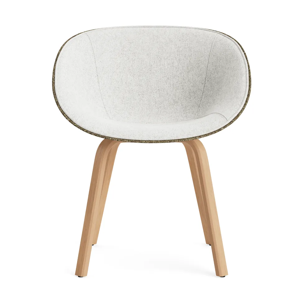 Silla asiento tapizado Mat Armchair, Hallingdal 110-seaweed-beech Normann Copenhagen