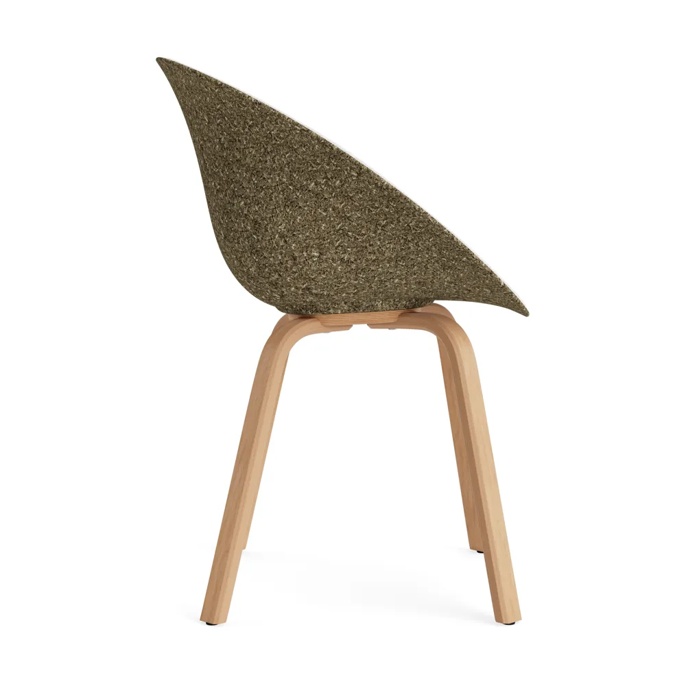 Silla asiento tapizado Mat Armchair, Hallingdal 110-seaweed-beech Normann Copenhagen