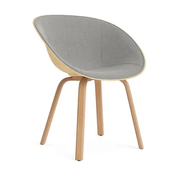 Silla asiento tapizado Mat Armchair - Remix 133-hemp-beech - Normann Copenhagen