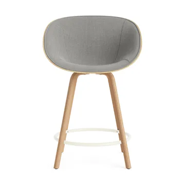 Silla asiento tapizado Mat Bar Armchair 65 cm - Remix 133-hemp-beech-cream steel - Normann Copenhagen