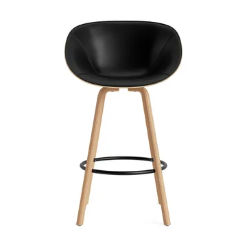 Silla asiento tapizado Mat Bar Armchair 75 cm - Ultra 41599-hemp-beech-black steel - Normann Copenhagen