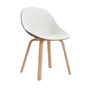 Silla asiento tapizado Mat Chair - Hallingdal 110-seaweed-beech - Normann Copenhagen