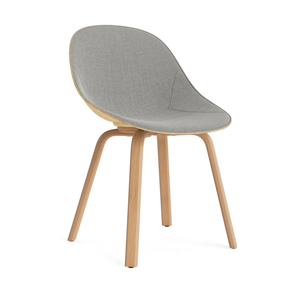 Silla asiento tapizado Mat Chair, Remix 133-hemp-beech Normann Copenhagen