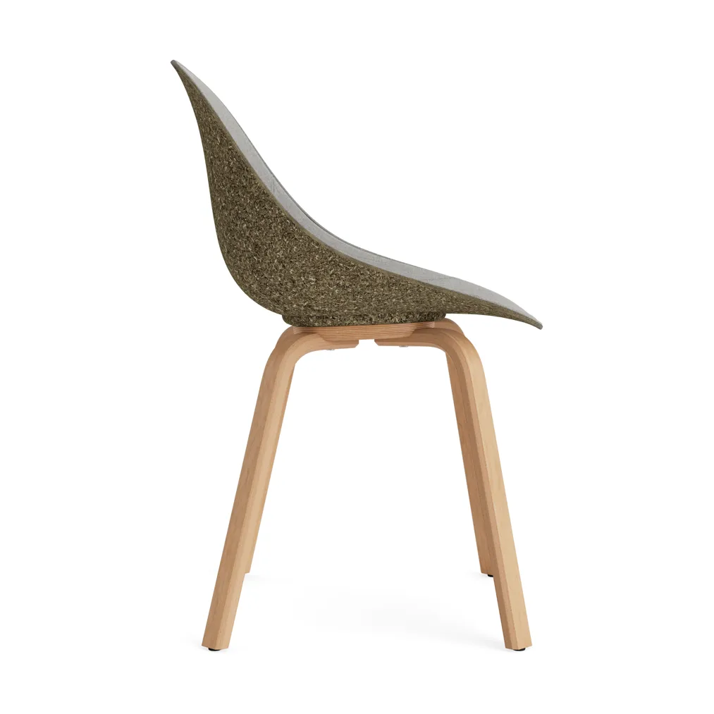 Silla asiento tapizado Mat Chair, Remix 133-seaweed-beech Normann Copenhagen