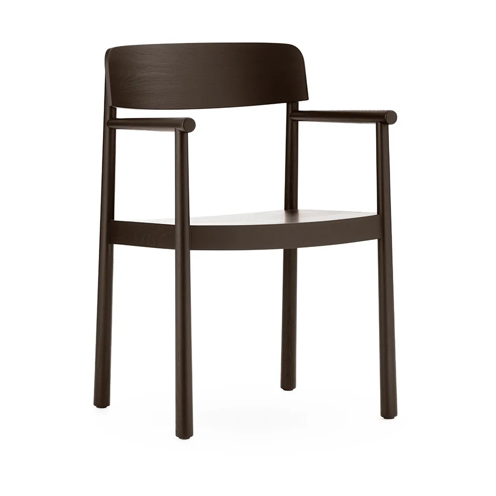 Silla con brazos Timb, Marrón cenizo Normann Copenhagen