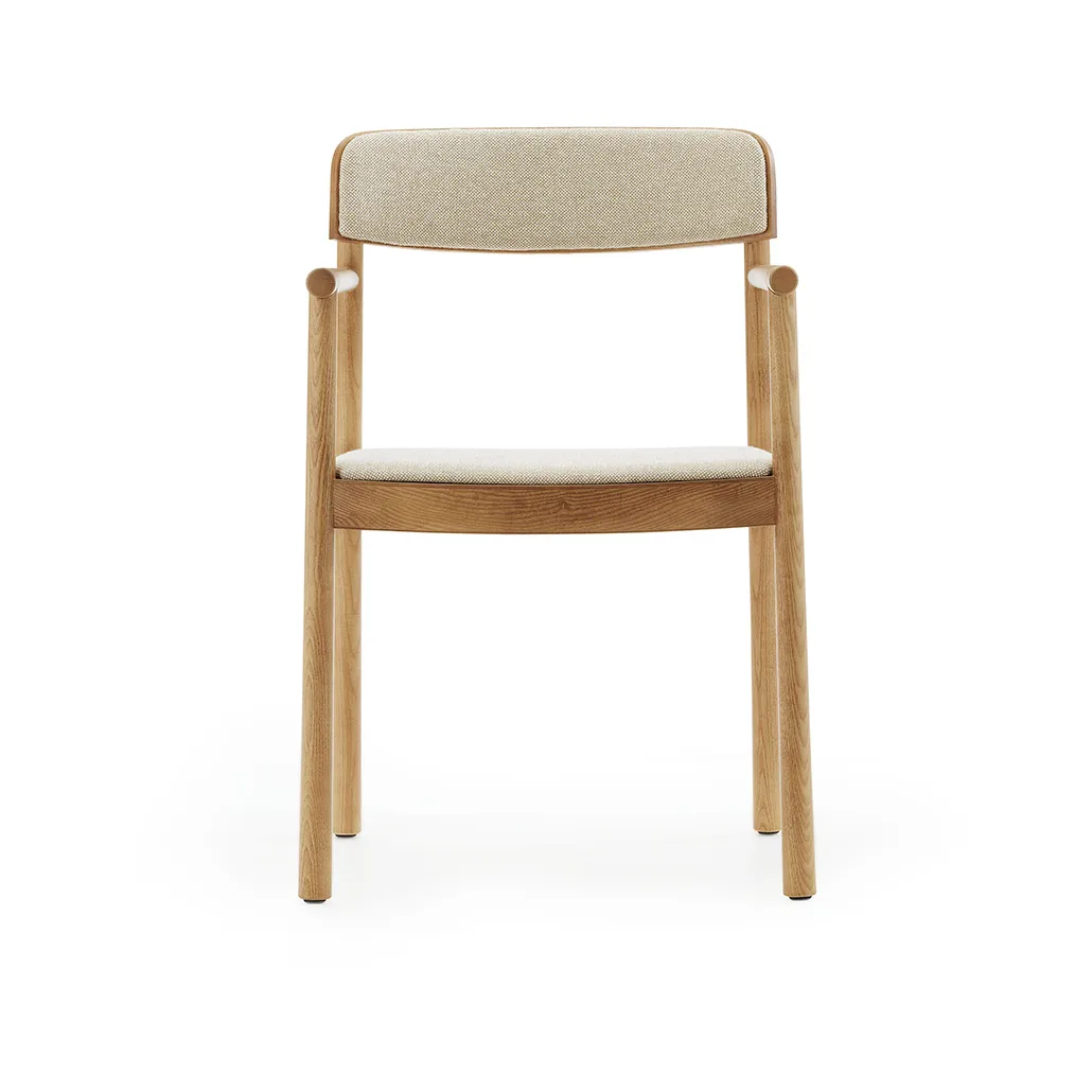 Silla con brazos Timb, Tostado cenizo - tejido Hallingdal 220 Normann Copenhagen