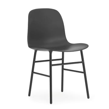 Silla con patas de metal Form Chair pack de 2 unidades - negro - Normann Copenhagen