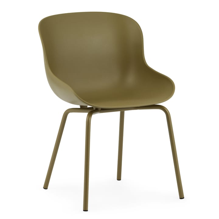 Silla con patas de metal Hyg - Verde oliva - Normann Copenhagen