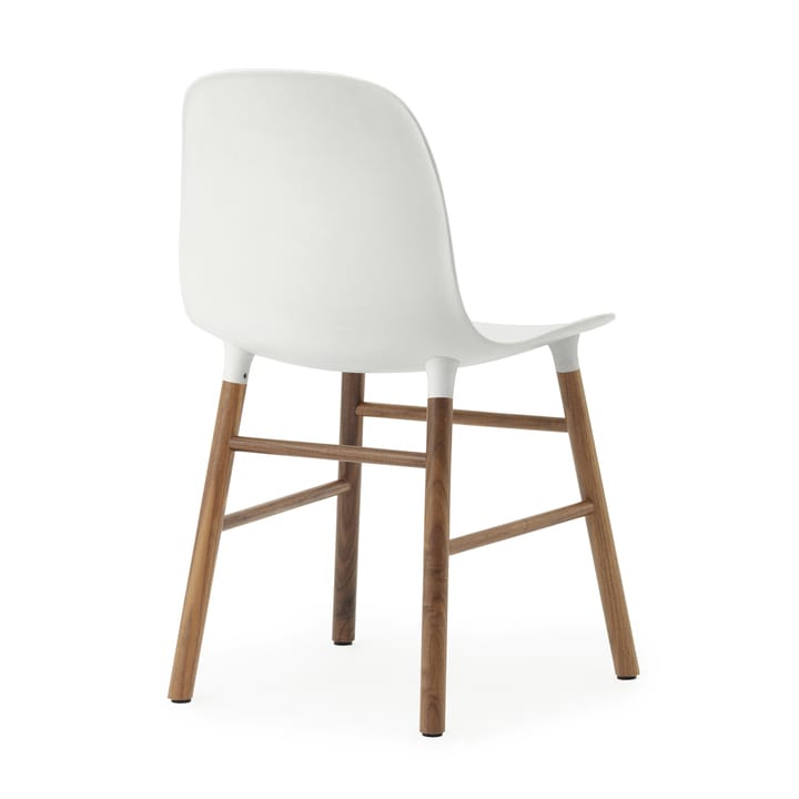 Silla con patas de nogal Form Chair pack de 2 unidades - blanco-nogal - Normann Copenhagen