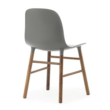 Silla con patas de nogal Form Chair pack de 2 unidades - gris-nogal - Normann Copenhagen