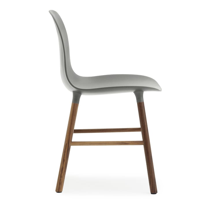 Silla con patas de nogal Form Chair pack de 2 unidades - gris-nogal - Normann Copenhagen