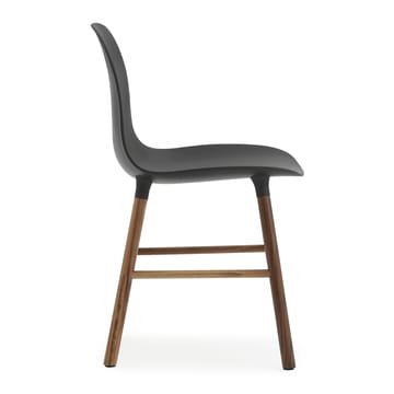 Silla con patas de nogal Form Chair pack de 2 unidades - negro-nogal - Normann Copenhagen