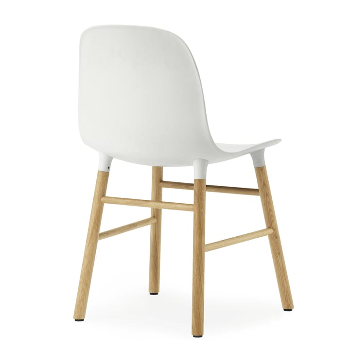 Silla con patas de roble Form Chair pack de 2 unidades - blanco-roble - Normann Copenhagen
