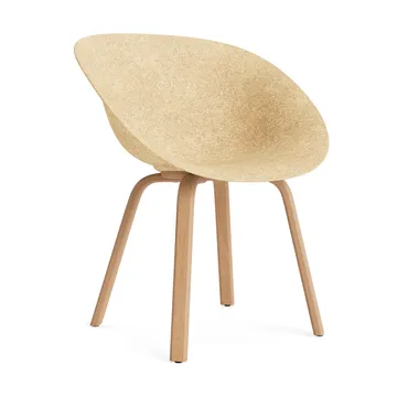 Silla con reposabrazos Mat Armchair - Hemp-beech - Normann Copenhagen