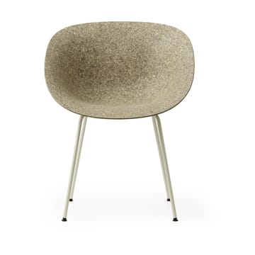 Silla con reposabrazos Mat Armchair - Seaweed-cream steel - Normann Copenhagen