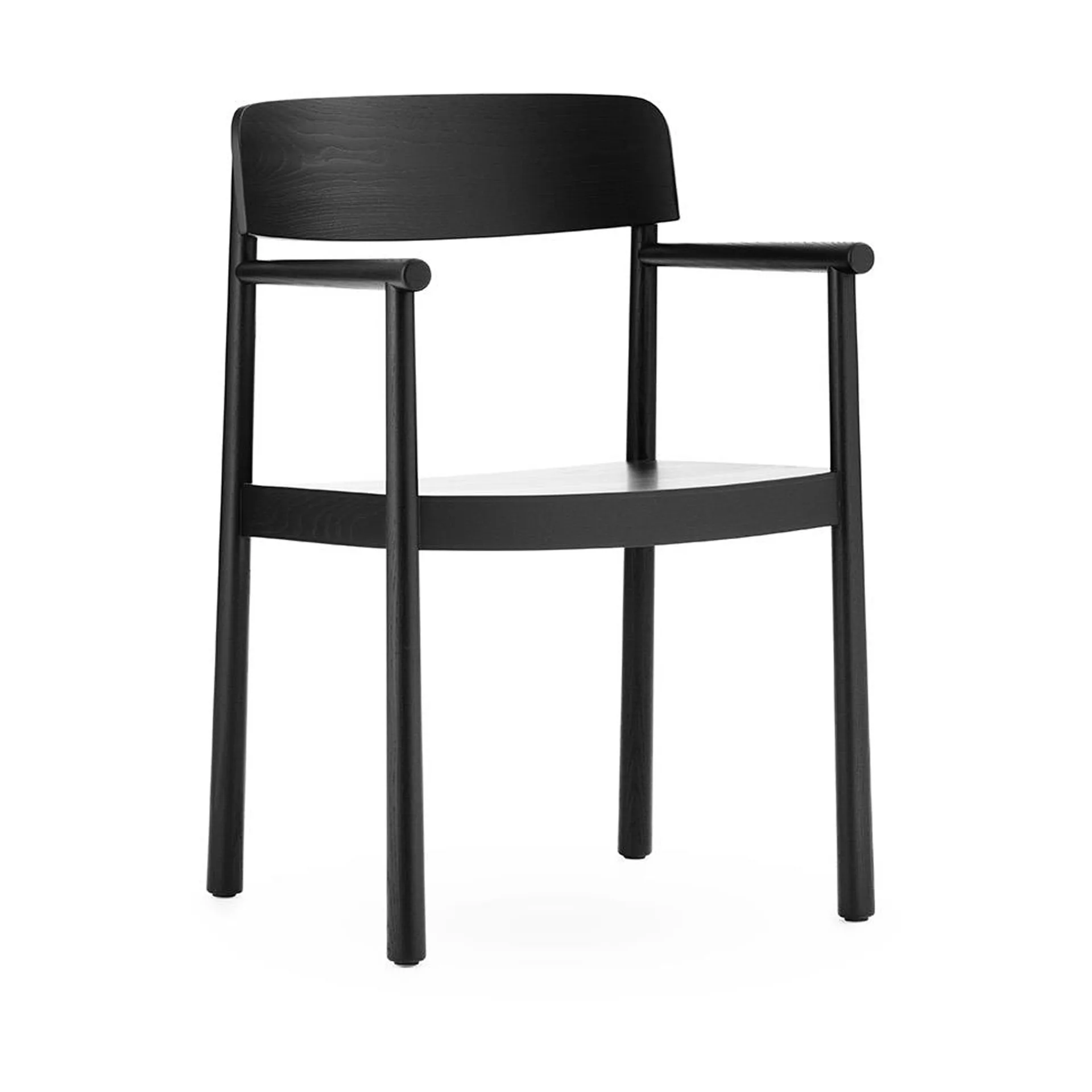 Silla con reposabrazos Timb, Black Normann Copenhagen