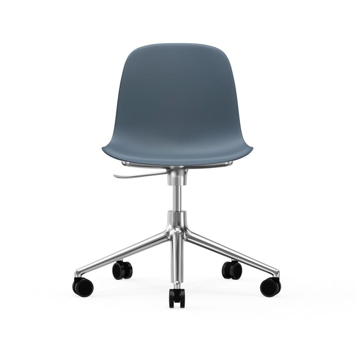 Silla de oficina Form chair swivel 5W - Azul, ruedas de aluminio - Normann Copenhagen