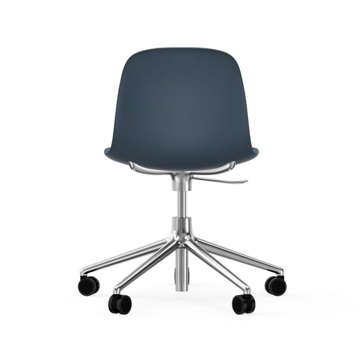 Silla de oficina Form chair swivel 5W, Azul, ruedas de aluminio Normann Copenhagen
