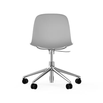 Silla de oficina Form chair swivel 5W - Blanco, aluminio, ruedas - Normann Copenhagen