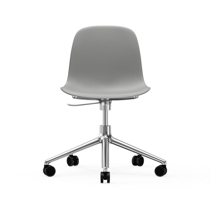 Silla de oficina Form chair swivel 5W - Gris, aluminio, ruedas - Normann Copenhagen