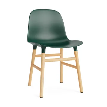 Silla Form - Green, patas de roble - Normann Copenhagen