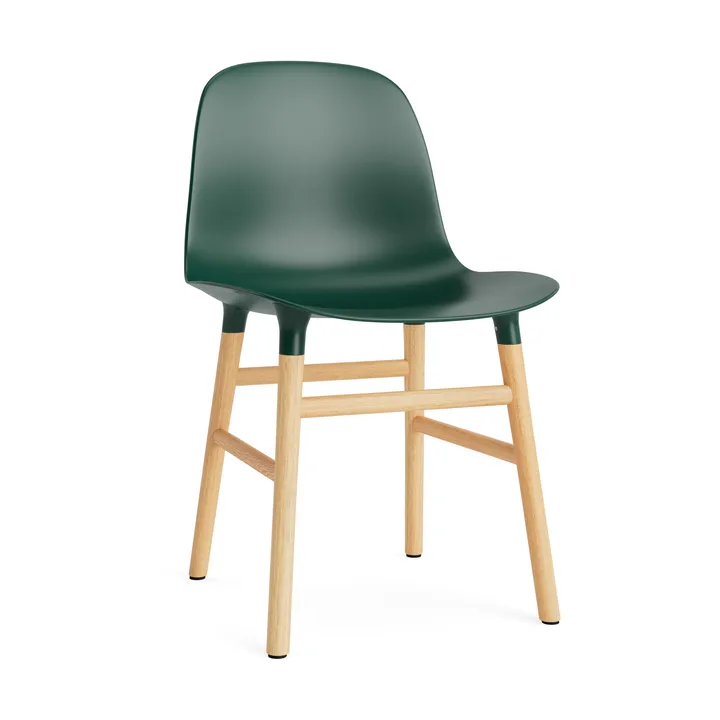 Silla Form - Green, patas de roble - Normann Copenhagen