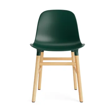 Silla Form - Green, patas de roble - Normann Copenhagen