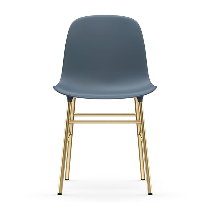 Silla Form patas latón, azul Normann Copenhagen